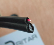 Кабель коаксиальный с питанием RITAR B305-RG59CCA+2x0.5mm CU, 0,81 мм.CCA, 64x0.12m CCA , 75 Ом, FPE