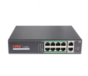 POE коммутатор ONV-H1108PL 8 портов РоЕ 100 Мбіт + 2х100 Мбіт, IEEE802.3af / at до 30 Вт на каждый P