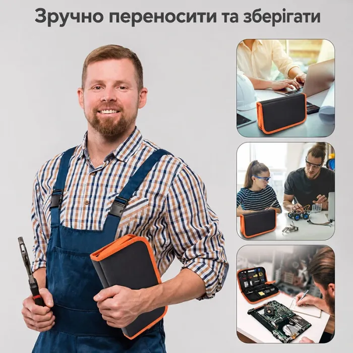 Паяльний набір в пеналі / паяльник 60W 200-450°C / жала 900М / тестер / олово / каніфоль / інструменти