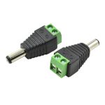 Разъем для подключения питания DC-M (D 5,5x2,1мм) с клеммами под кабель (Black Plug)