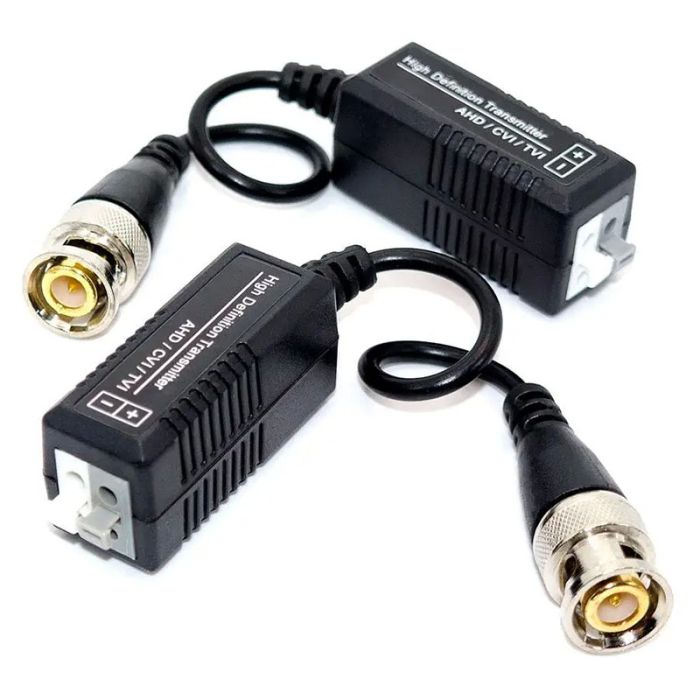 Передатчик видео Video Balun BNC для CCTV камер видеонаблюдения, 2шт