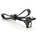 Кабель интерфейсный SATA 0.45м, угол 90° c защелкой, черный