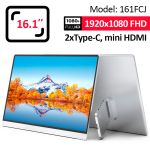 Монитор портативный 161FCJ / 16.1 '' / IPS / 1920x1080 / Type-C / HDMI / jack 3.5 мм / второй экран