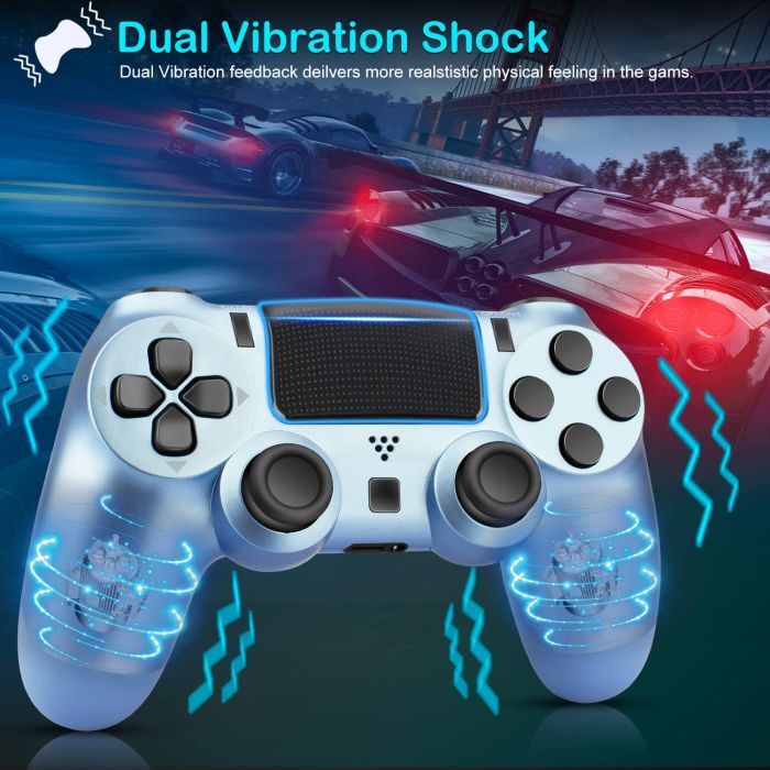 Бездротовий ігровий контролер Doubleshock 4 джойстик геймпад Playstation PS4 / Pro / Slim / PS3 Blue Camo