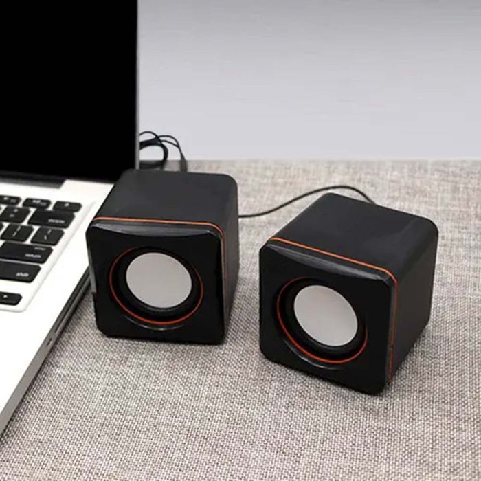 Колонки 2.0 JEDEL JD-CK4 USB + 3.5mm, 2x3W, 90Hz- 20KHz, з регулятором гучності, Black, BOX