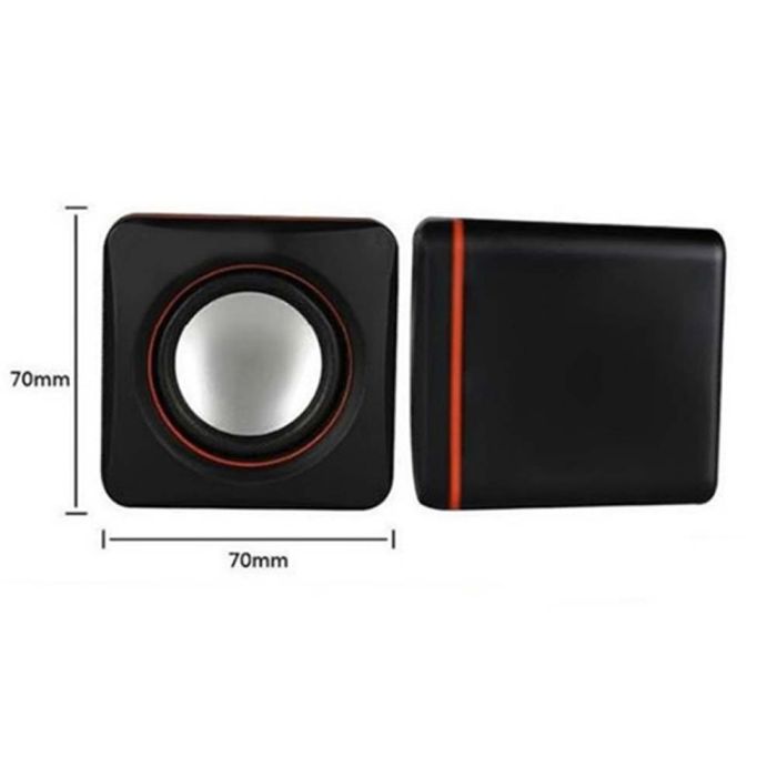 Колонки 2.0 JEDEL JD-CK4 USB + 3.5mm, 2x3W, 90Hz- 20KHz, з регулятором гучності, Black, BOX