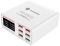 Швидкий зарядний пристрій Sunshine SS-304Q 3.5A / 5xUSB / 1xUSB QC3.0 / 40W White