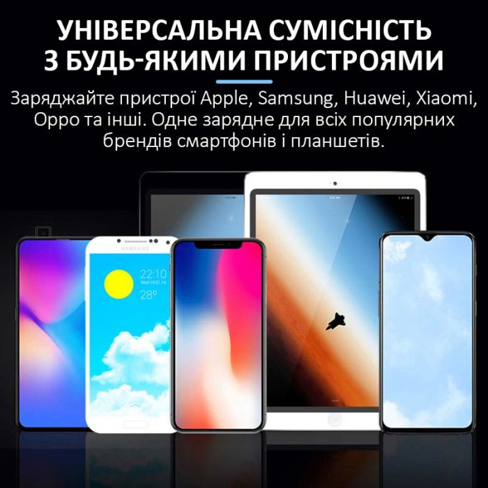 Швидкий зарядний пристрій Sunshine SS-304Q 3.5A / 5xUSB / 1xUSB QC3.0 / 40W White