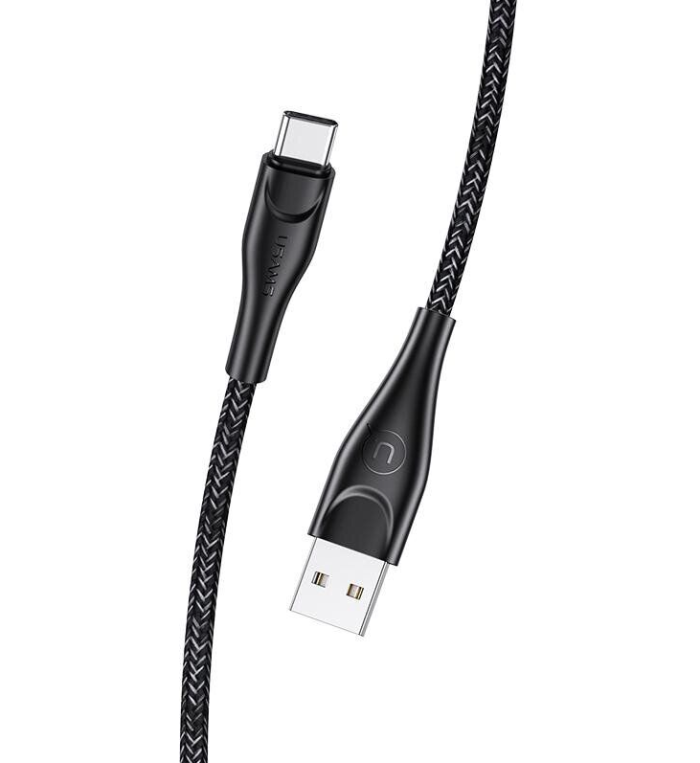 Кабель Usams Type-C U41 Braided 2A 2.0m Black