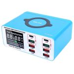 Быстрое зарядное устройство + беспроводная зарядка RELIFE RL-304S 4xUSB / 2xType-C PD3.0 / 2xUSB QC3.0 / 110W