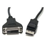 Конвертер Display Port (тато) на DVI24+1(мама) 30cm, Black, 4K/2K, Пакет