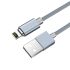 USB кабель магнитный Hoco U40A 1m Lightning серый