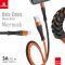 Кабель Biboshi A18 USB - Micro-USB 1m 3A black - orange