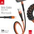 Кабель Biboshi A18 USB - Micro-USB 1m 3A black - orange