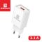 Мережевий зарядний пристрій Biboshi C11 1 USB 3.1A + кабель Micro-USB white