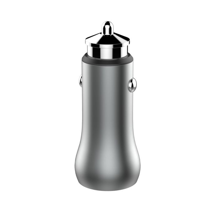 Автомобільний зарядний пристрій Biboshi Z04 1 USB 1 Type-C PD-20W silver