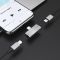 Перехідник Hoco LS24 Dual Lightning Converter (Сталевий)