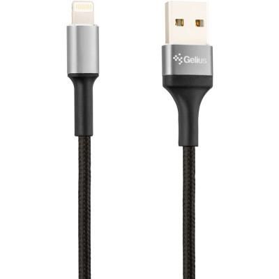 USB Cable Gelius Pro Short GP-UC107 Lightning (0.2m) Black