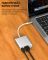 Переходник OTG адаптер 3 в 1 / Type-C на HDMI + USB 3.0 + Type-C / PD 100 Вт / Белый