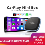 Автомобильный CarPlay Mini Box UX-999 Max / 64 ГБ / Android 10