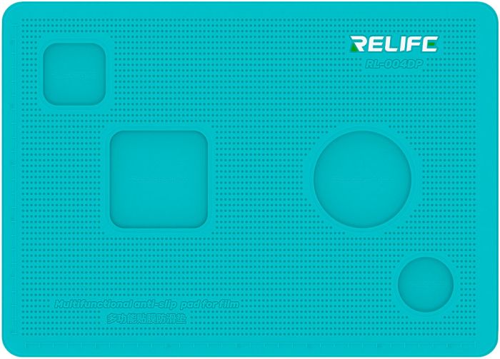 Коврик силиконовый RELIFE RL-004DP для поклейки стекла, пленки, с вырезами для камеры, большой 353*254мм