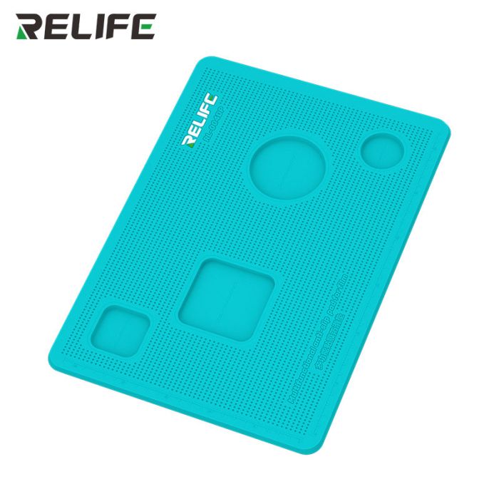 Коврик силиконовый RELIFE RL-004DP для поклейки стекла, пленки, с вырезами для камеры, большой 353*254мм