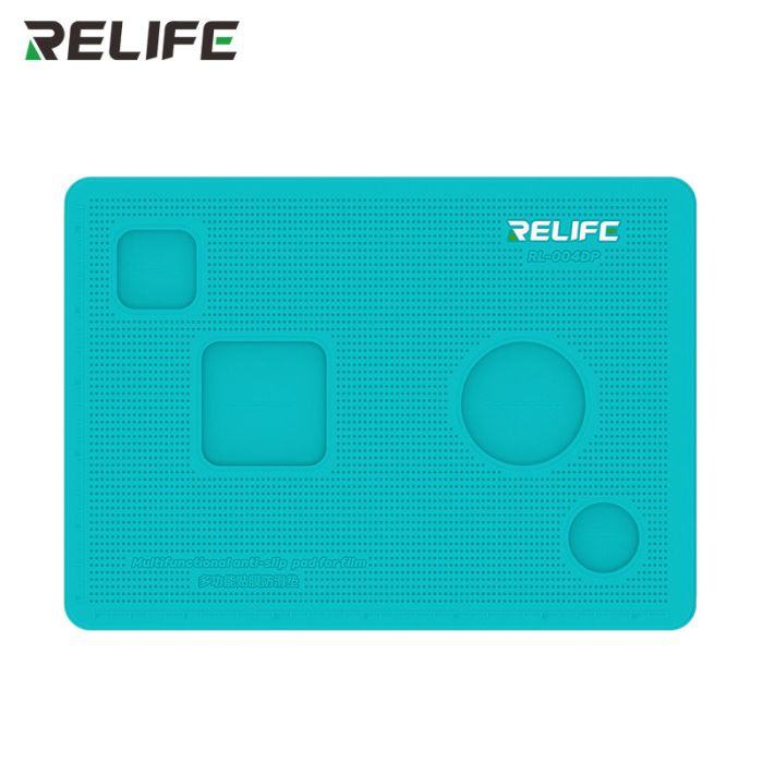 Коврик силиконовый RELIFE RL-004DP для поклейки стекла, пленки, с вырезами для камеры, большой 353*254мм