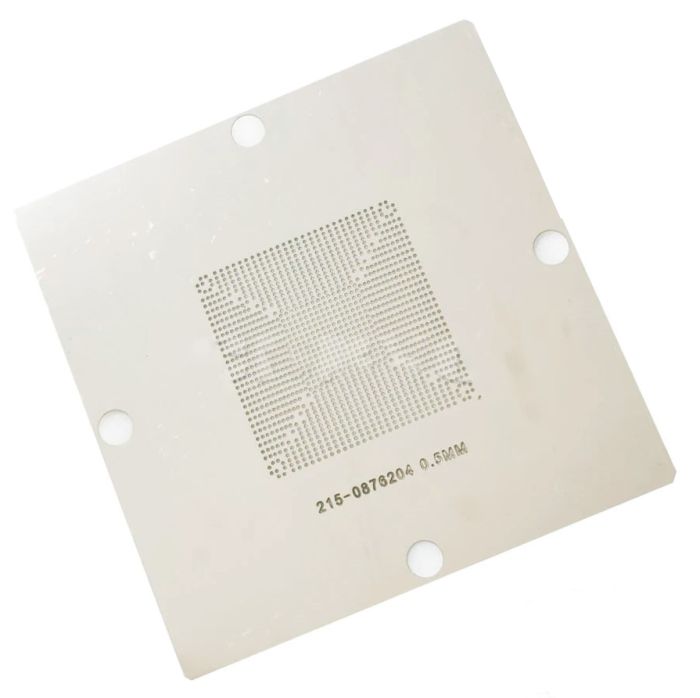 Трафарет BGA прямого нагрева ATI AMD 215-0876204/215-0876184/215-0910038/215-09100 (0.50 мм) 90*90