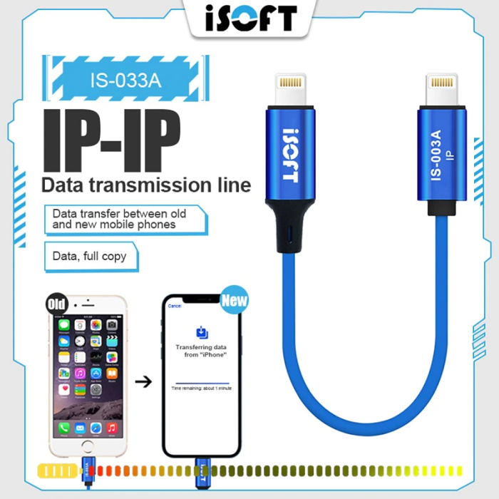 Кабель для передачи данных, синхронизации  ISOFT IS-003A Lightning OTG для iPhone - iPhone