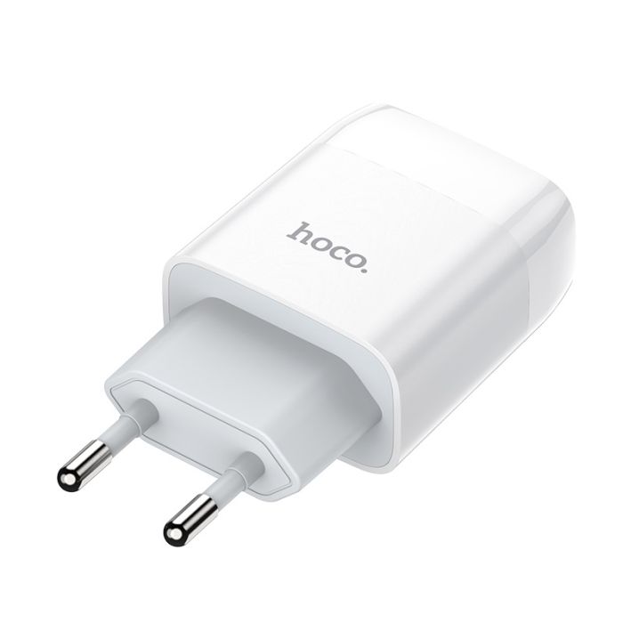 Мережевий зарядний пристрій Hoco C73A 2 USB 2.4A білий