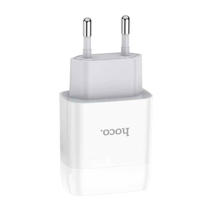 Мережевий зарядний пристрій Hoco C73A 2 USB 2.4A білий