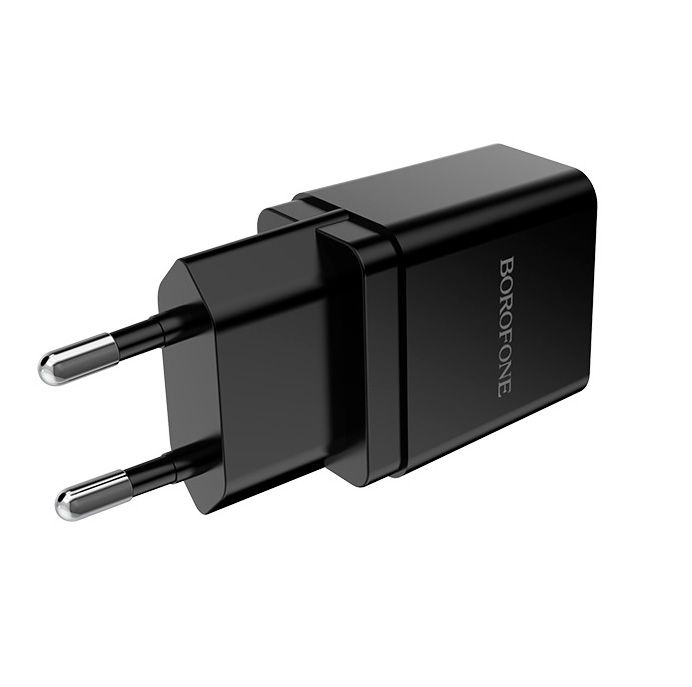 Сетевое зарядное устройство Borofone BA19A 1 USB 1A Micro чёрное