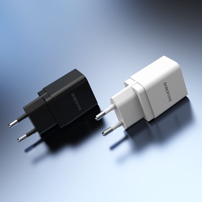 Сетевое зарядное устройство Borofone BA19A 1 USB 1A Micro чёрное