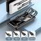 Power bank XIYT YZB0815 10000 mAh + кабель 4в1 USB / Micro / Type-C / Lightning / Ліхтарик Black