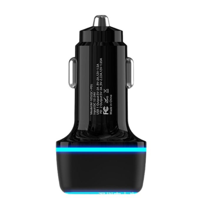 Автомобільний зарядний пристрій 38W Profit ES-D101 PD20W QC USB C+A (Black)