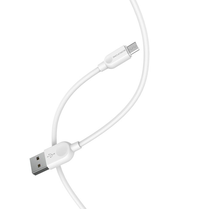 USB кабель Borofone BX14 Micro 2.4A 2m белый