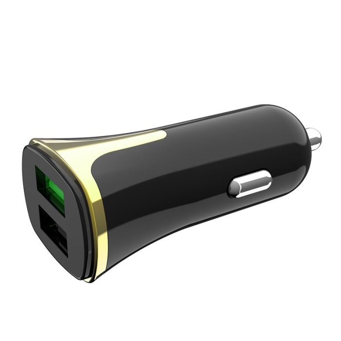 Автомобільний зарядний пристрій Hoco Z31 2xUSB QC 3.0 / 3.4A чорний