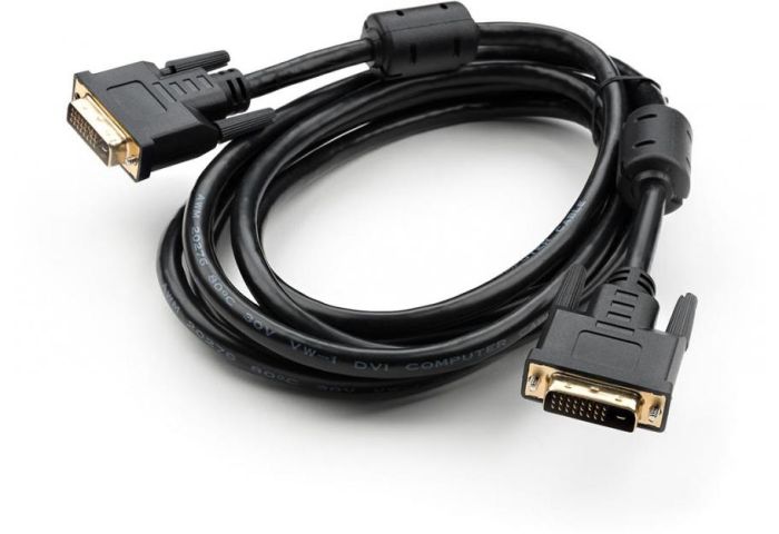 Кабель мультимедийный DVI 24+1 3.0 m Vinga (VCPDCDVIMM3BK)