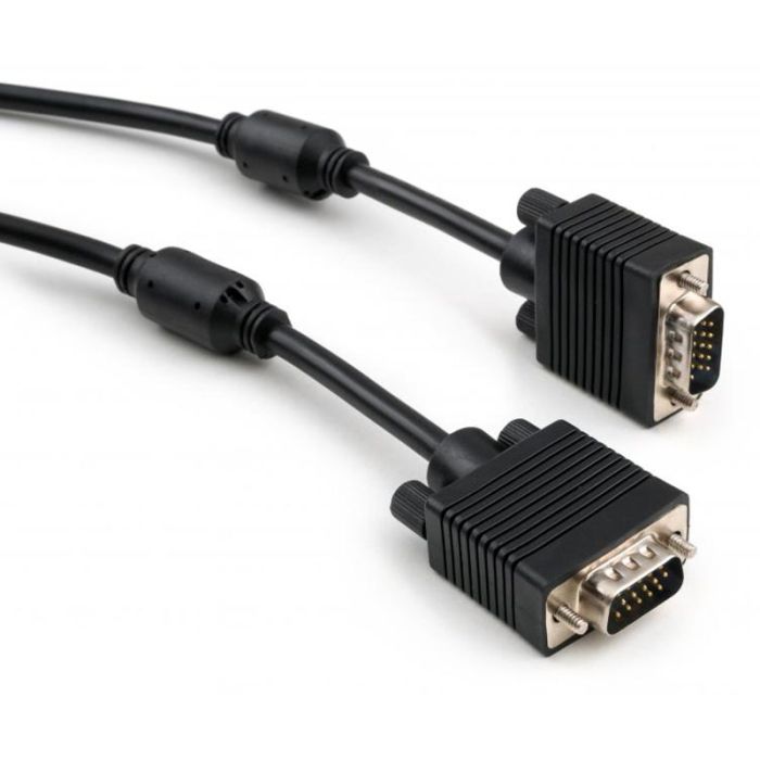 Кабель мультимедійний VGA 3.0m ferrits Vinga (VCPVGAF3BK)