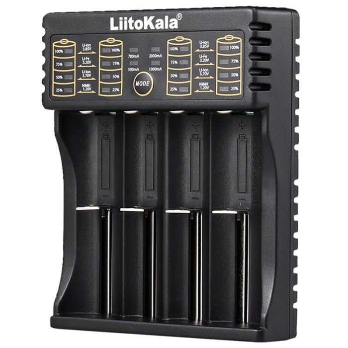 Універсальний зарядний пристрій LiitoKala Lii-402 для 18650, AA, AAA Li-Ion, LiFePO4, Ni-MH/Cd + PowerBank