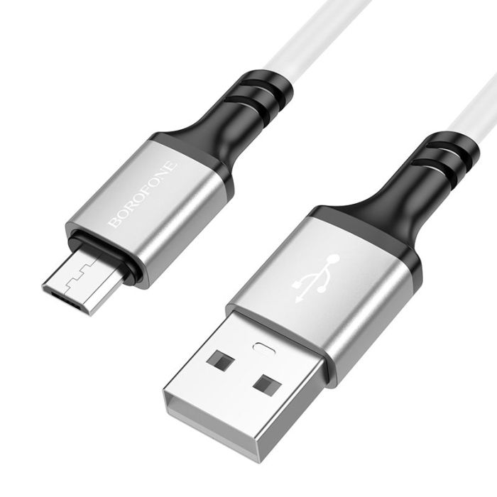 Кабель Borofone BX83 USB to MicroUSB 1m белый