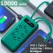 Power Bank VNpower K305 10000 mAh + кабель 4в1 USB/Micro/Type-C/Lightning/Фонарик Green