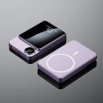 Power bank беспроводной XIYT Y211 / быстрая зарядка / Magsafe / Magnetic / 22.5W + 15W / 10000 mAh Violet