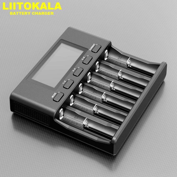 Зарядний пристрій LiitoKala Lii-S6 для акумуляторів 18650/21700/26650/АА/ААА/Li-Ion/LiFePO4/NiMH