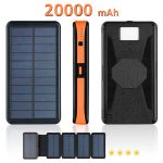 УМБ с солнечной панелью XIYT HY-1803 / Power bank / 20000 mah / 2xUSB / Micro / Type-C Orange