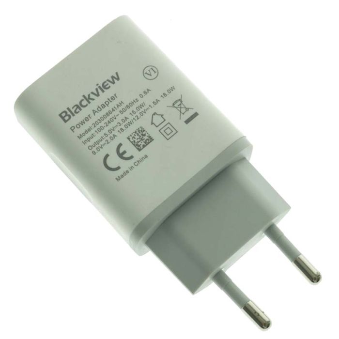 Зарядний пристрій Blackview 203008641AH / 1 USB / 2A / 9V / Quick Charge / 18W
