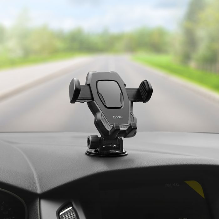 Автотримач Hoco CA31 cool run suction cup car holder Black