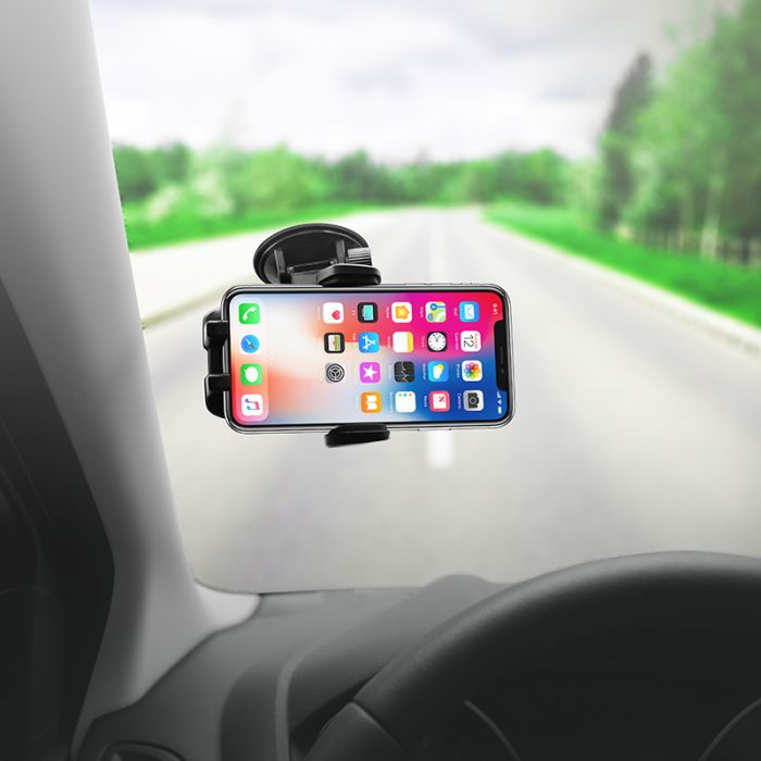 Автотримач Hoco CA31 cool run suction cup car holder Black