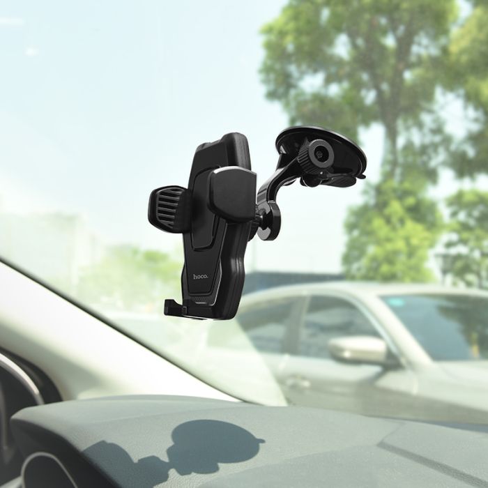 Автотримач Hoco CA31 cool run suction cup car holder Black