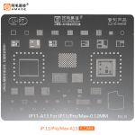 Трафарет BGA Amaoe U-IP7 IP11-A13 для iPhone 11 / 11 Pro / 11 Pro Max все микросхемы (0.12 mm) V9.0